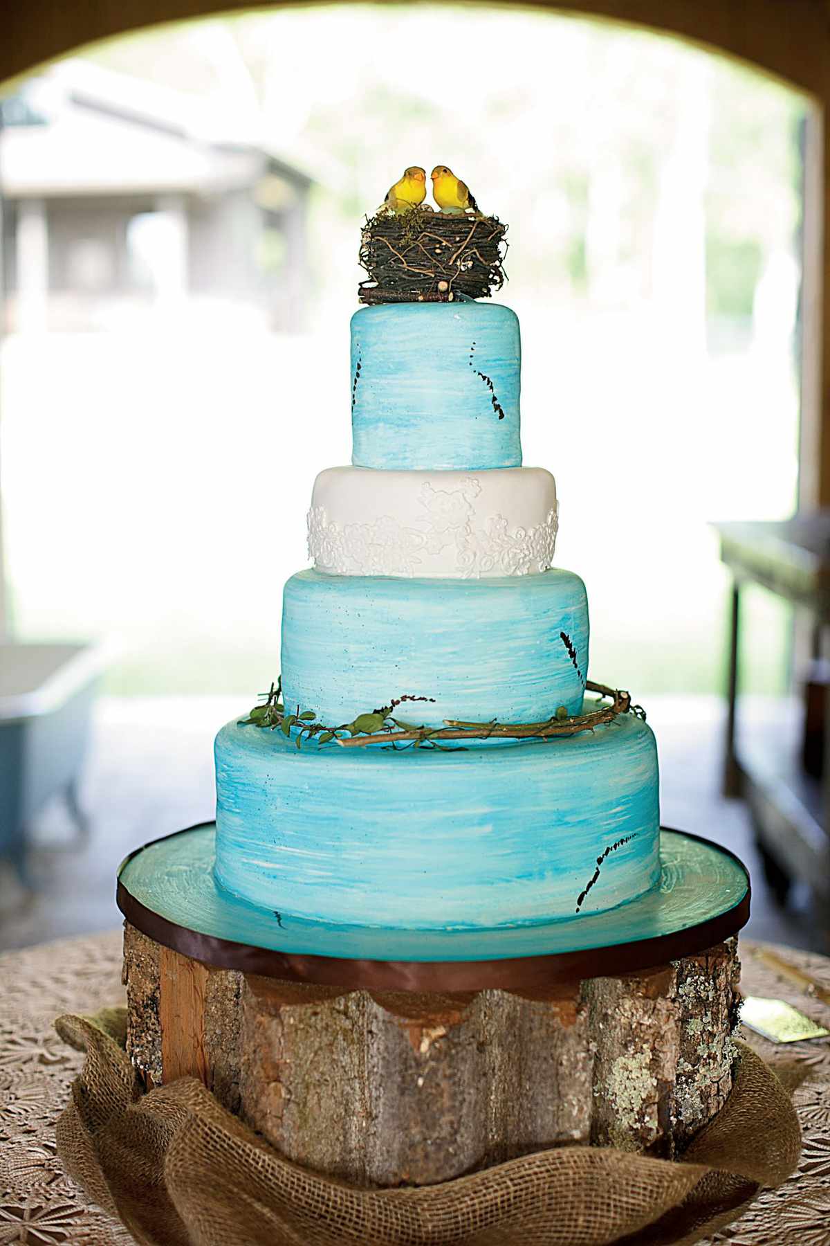 Farm-Style Wedding Cake