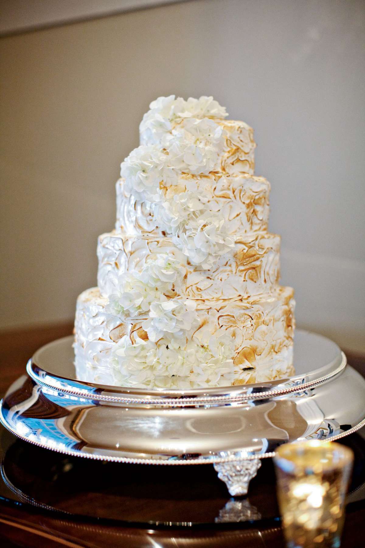 Toasted Meringue Wedding Cake