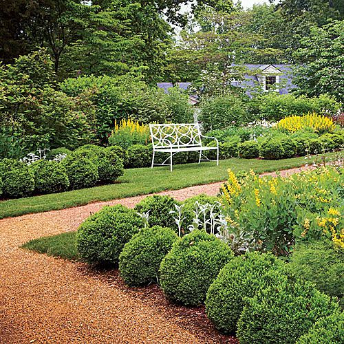 Classical Boxwood Garden Path