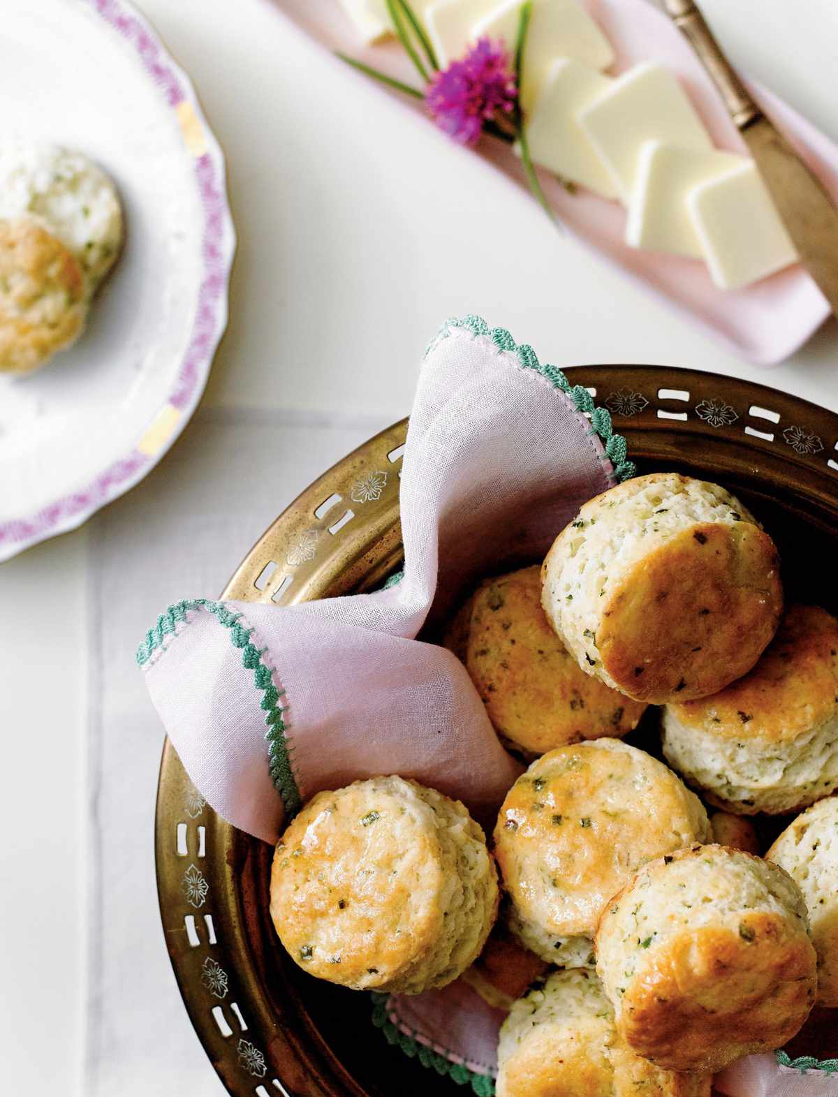 Cornmeal-Chive Biscuits