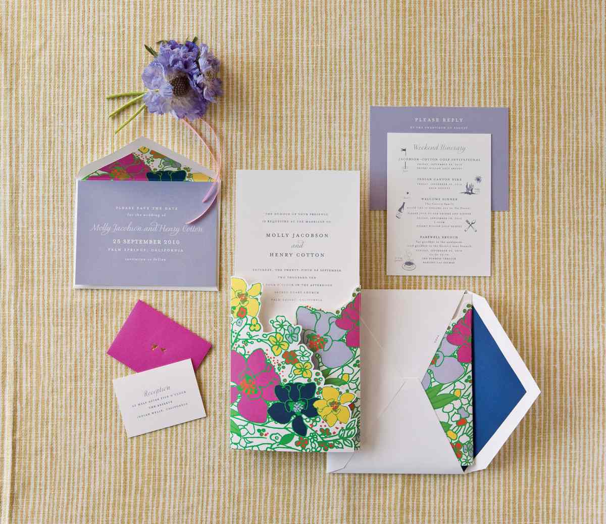 Colorful Floral Invitations