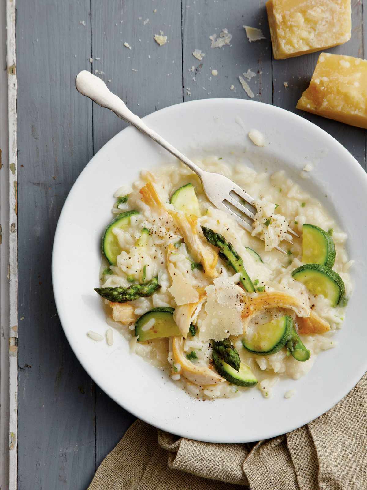 Chicken Risotto with Spring Vegetables
