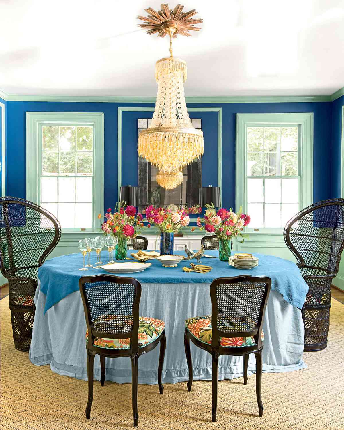 After: Bold Bohemian Dining Room