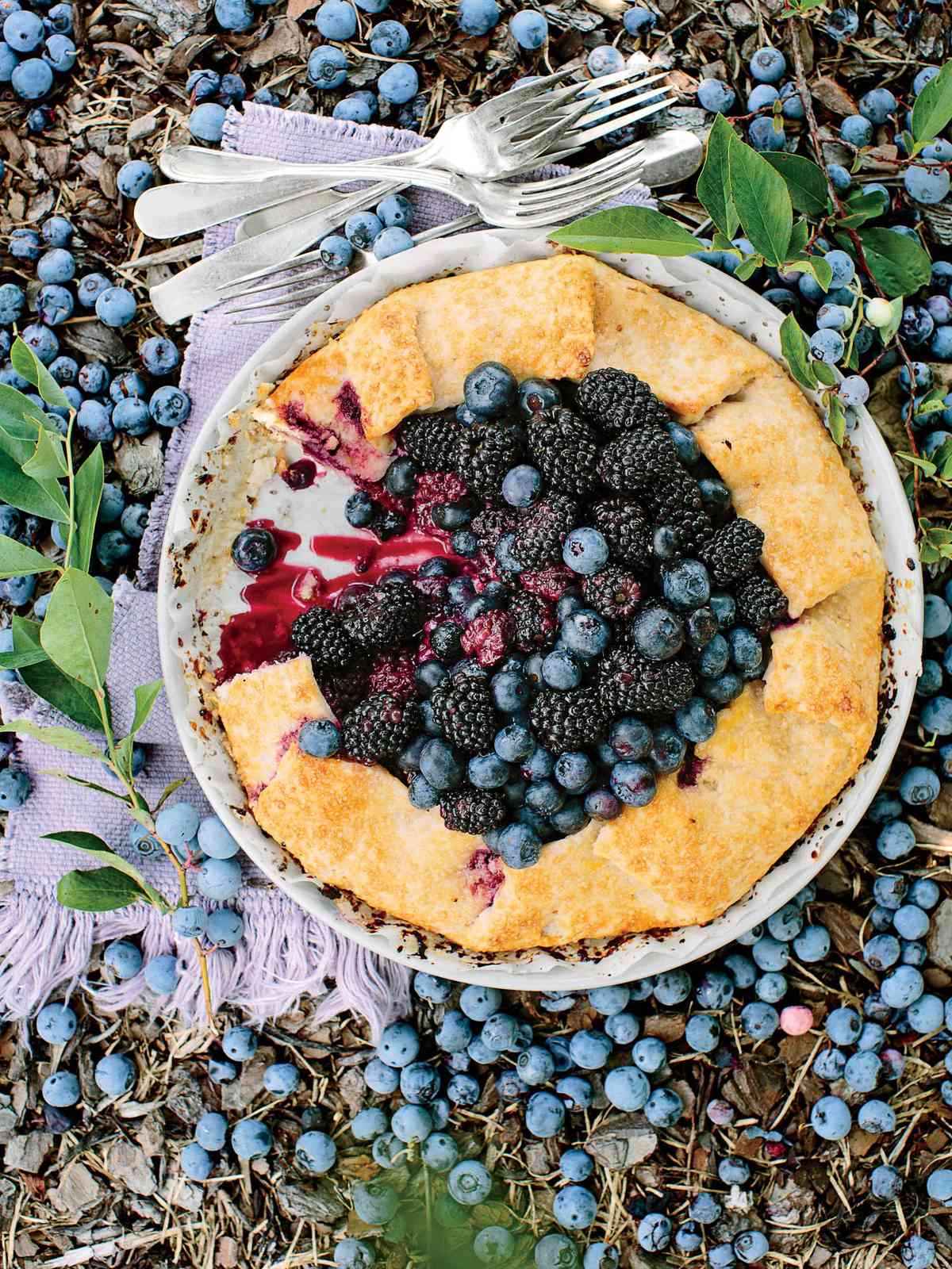 Double Berry-Almond Galette