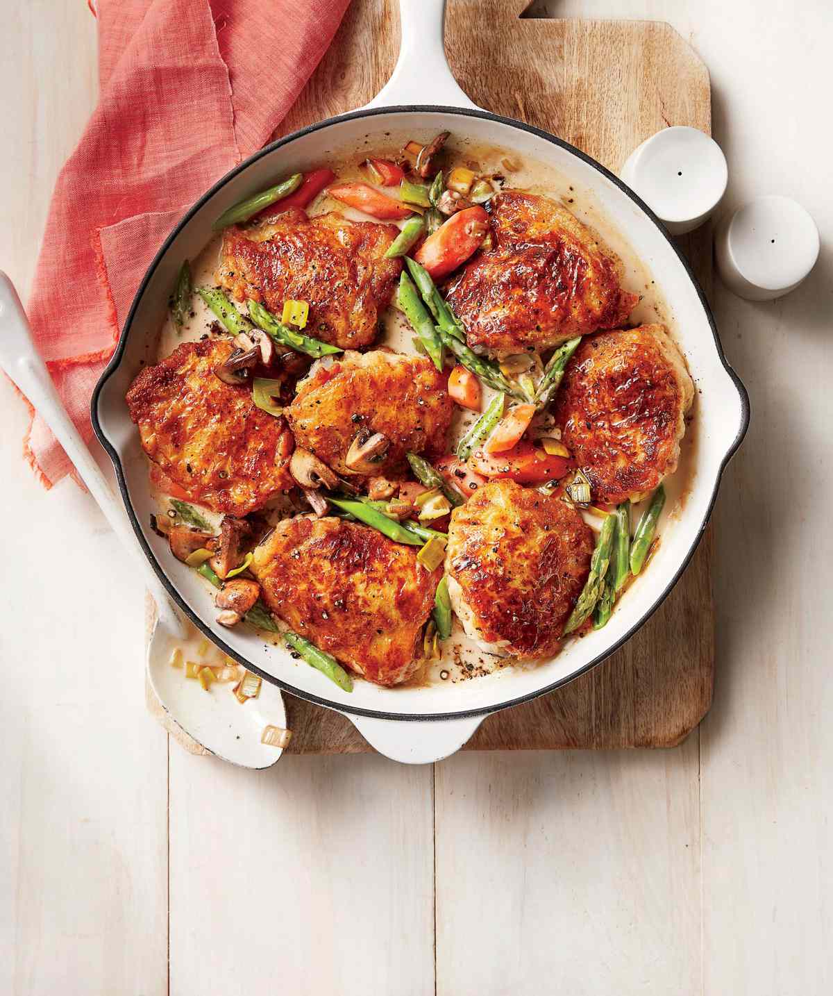 Chicken Fricassee with Spring Vegetables