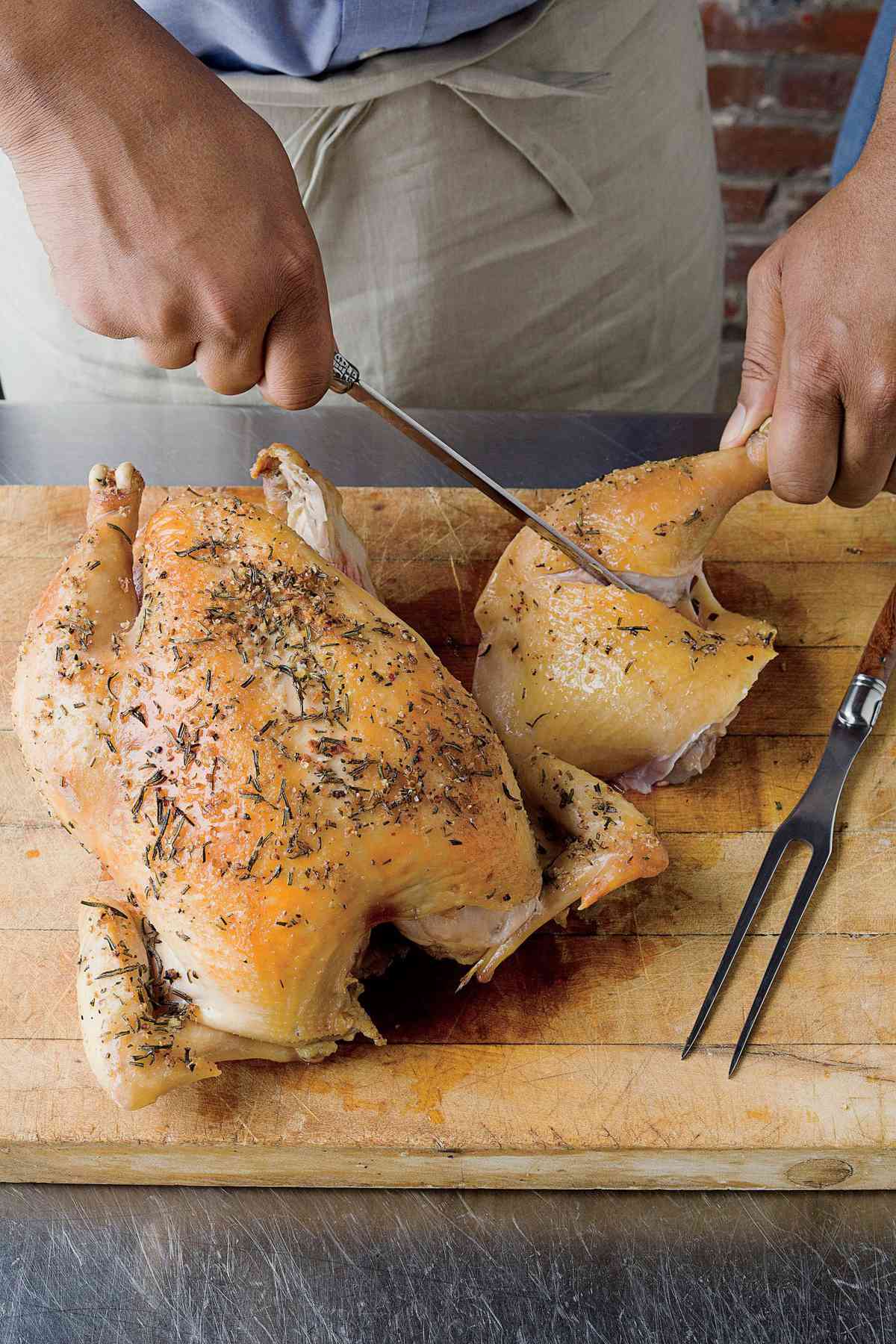 How To Carve a Chicken: Step 3