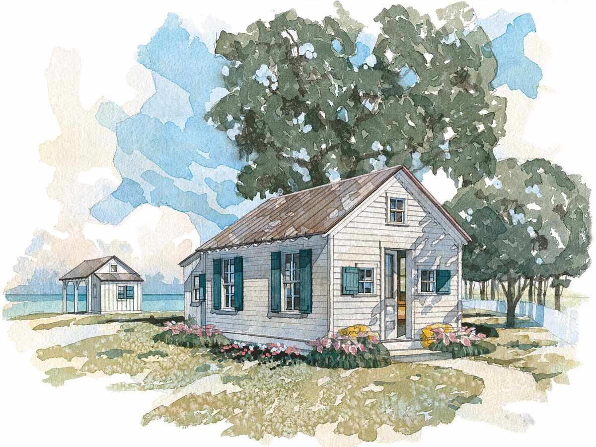 049 Boathouse & Bunkhouse House Plan Image