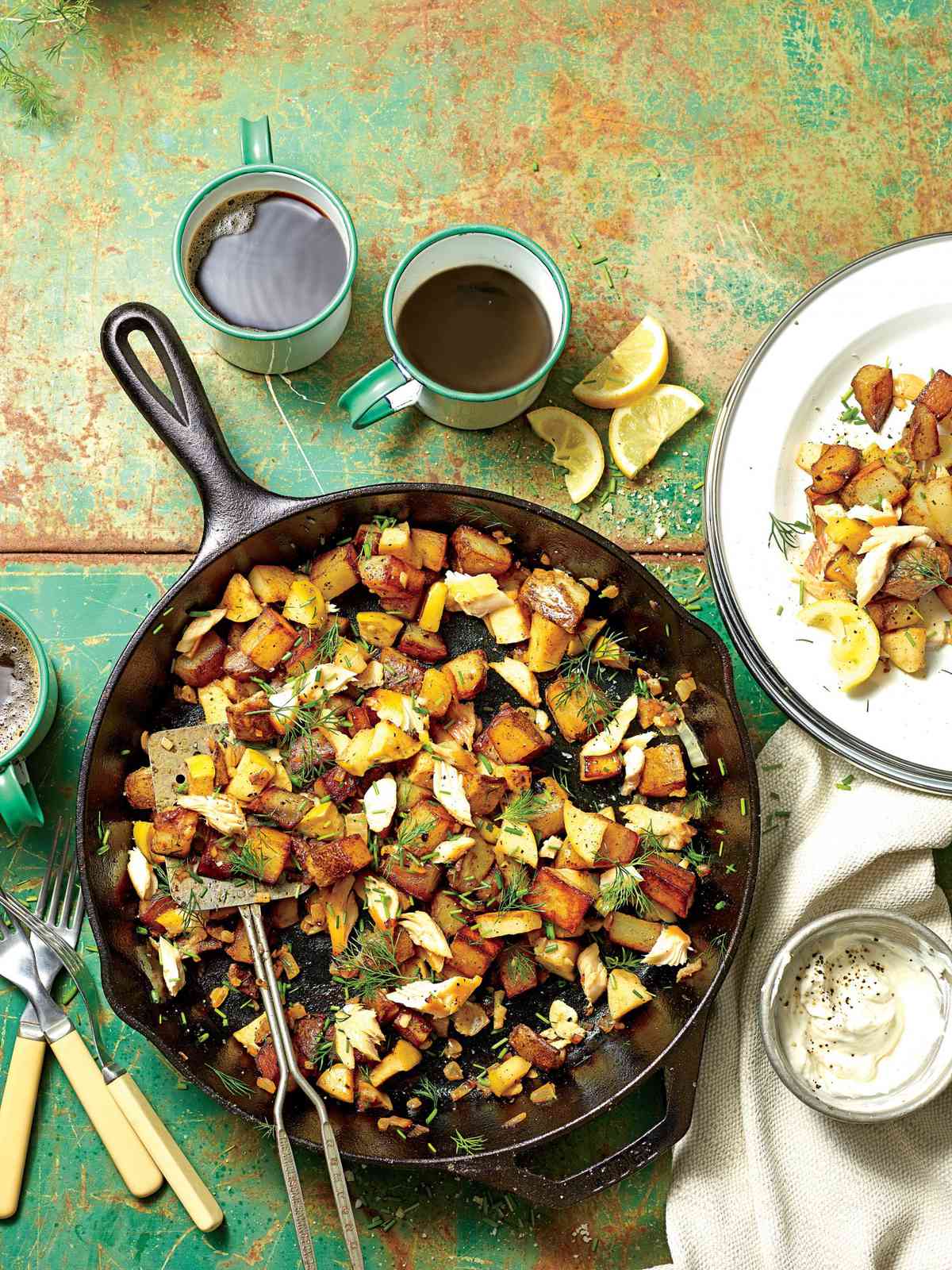 Smoked Trout-Apple Hash
