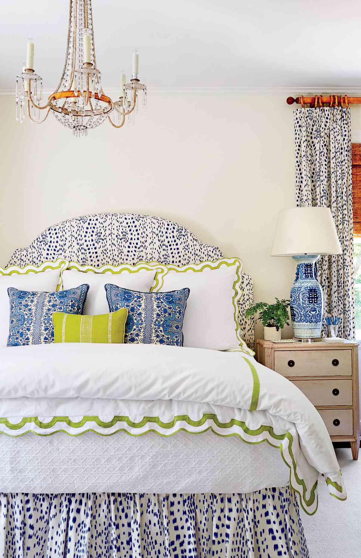 Blue and Green Master Bedroom