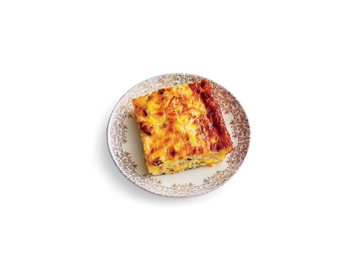 Three-Cheese Corn Pudding Recipe Image