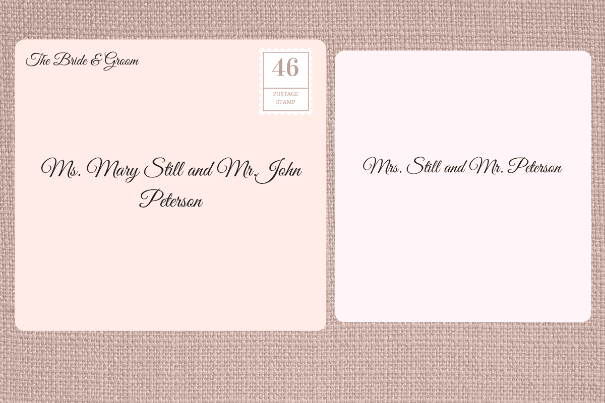 Married Couple in Which the Woman Kept Her Maiden Name