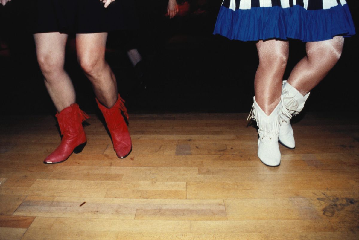 Girls Dancing in Cowboy Boots