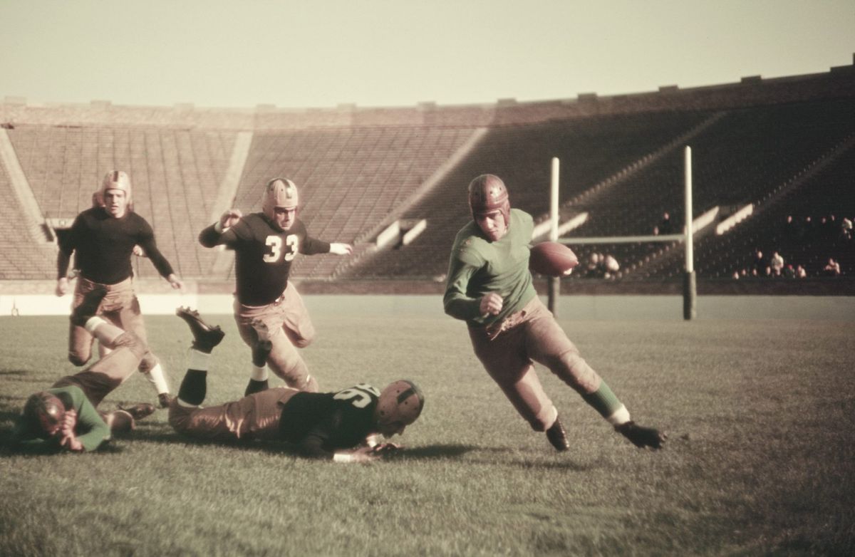 High School Football Game circa 1939
