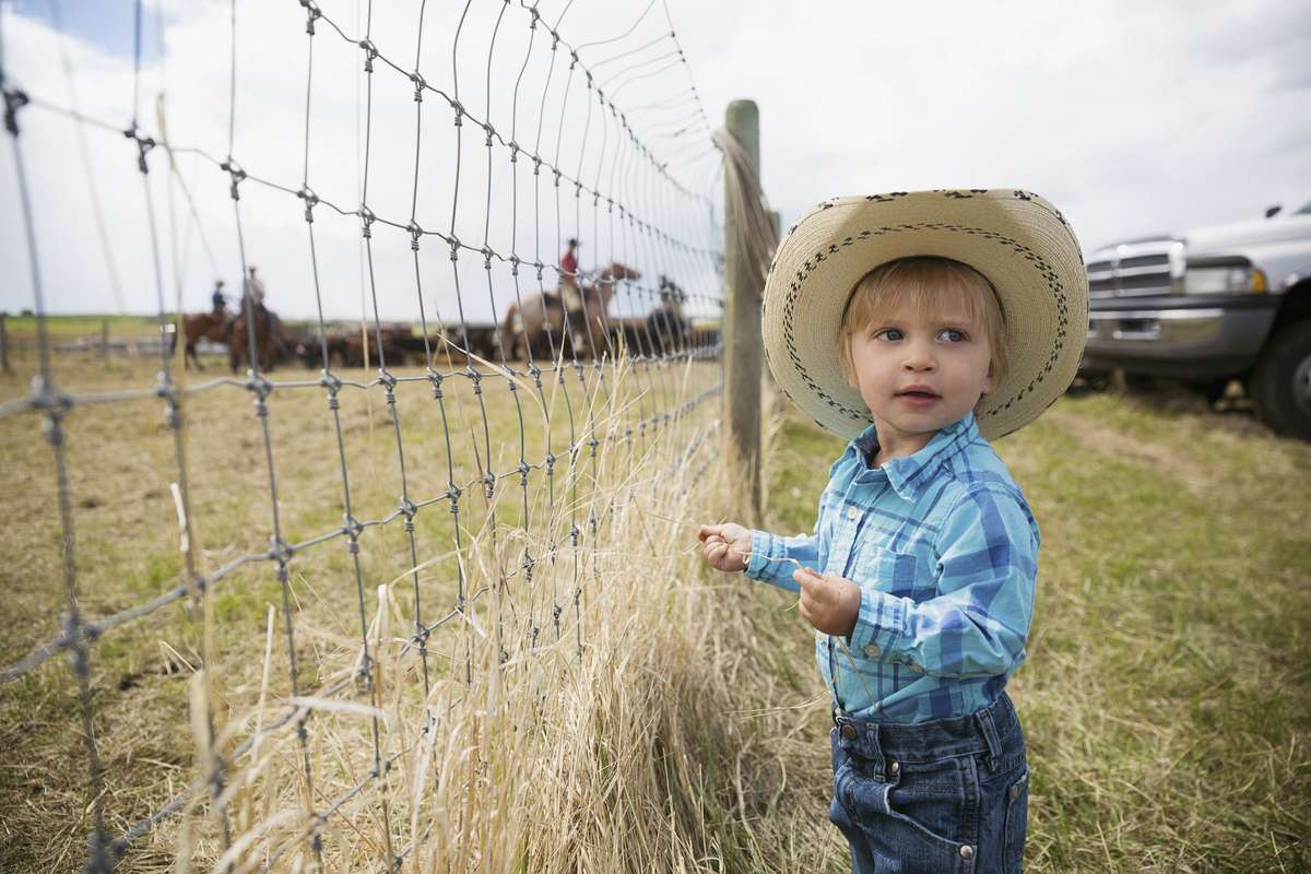 Baby in Cowboy Hat
