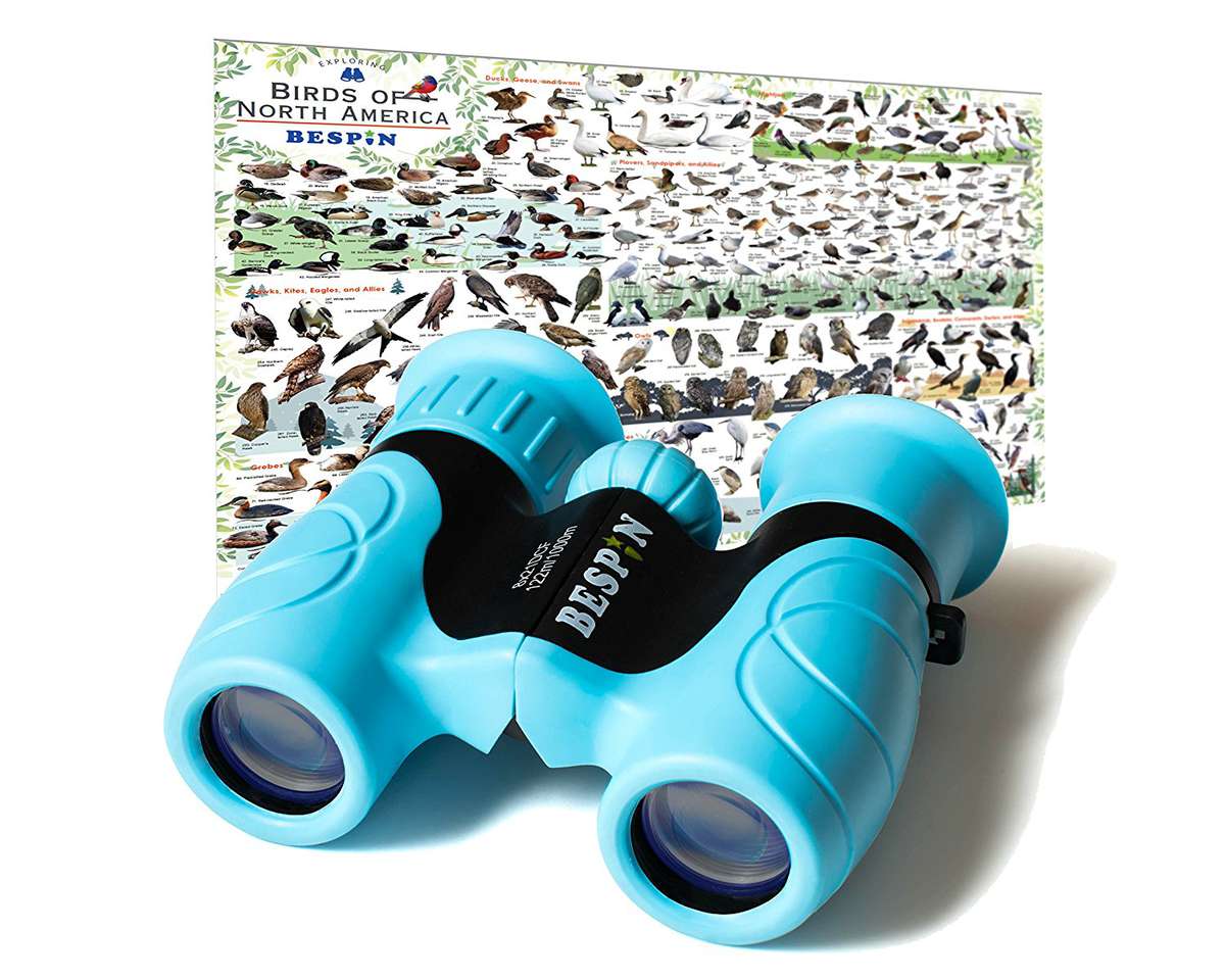 Binoculars for Kids with Reversible Bird Map