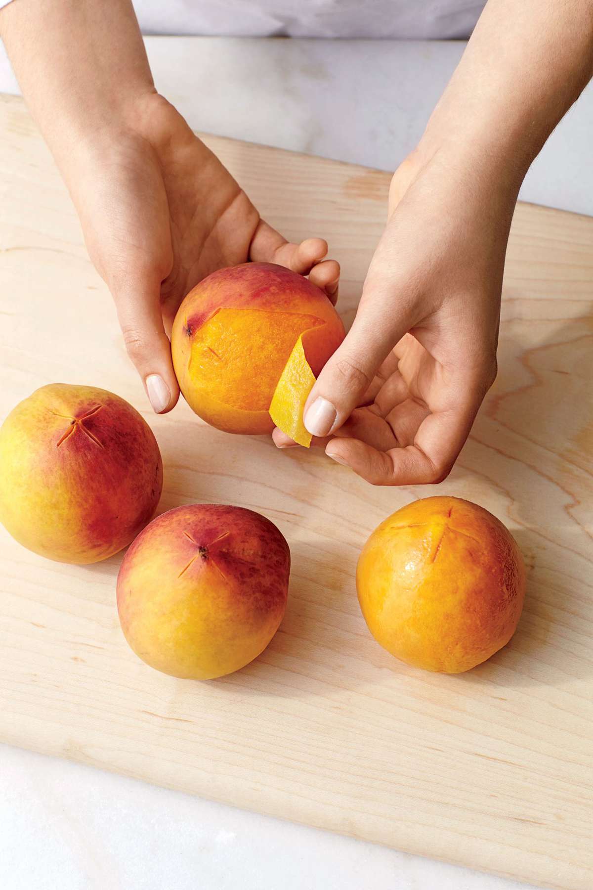 How to Peel Peach