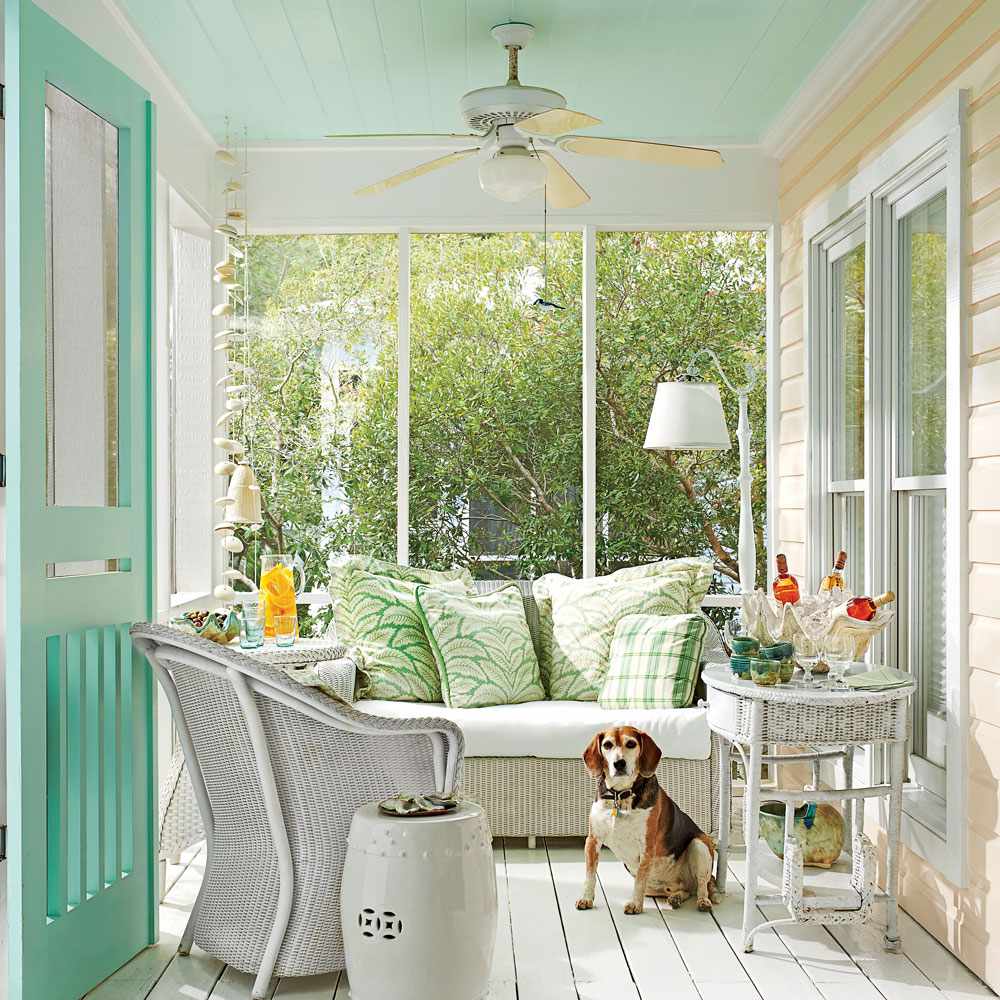 Caribbean Porch with Pastel Colors
