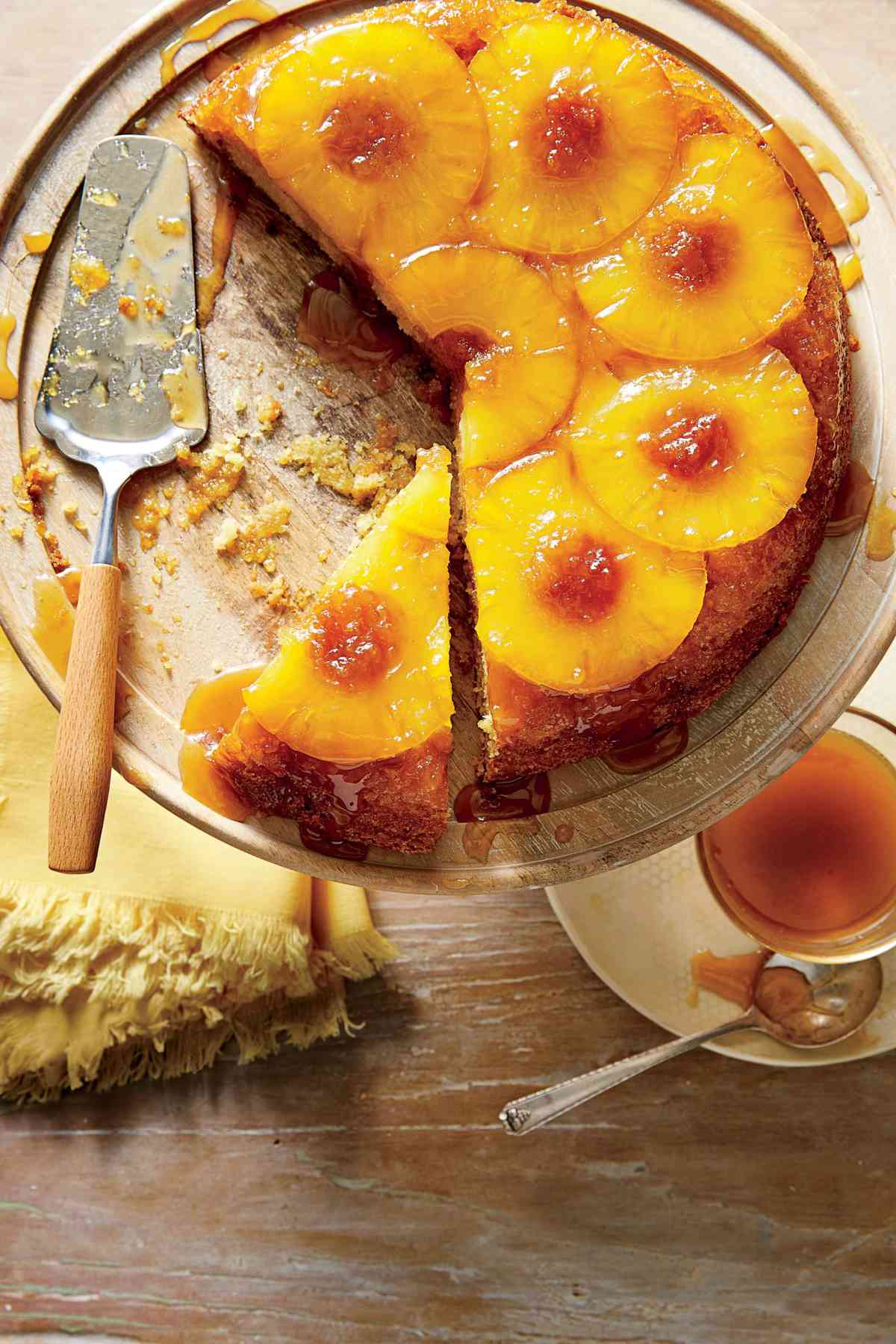 Honey-Pineapple Upside-Down Cake