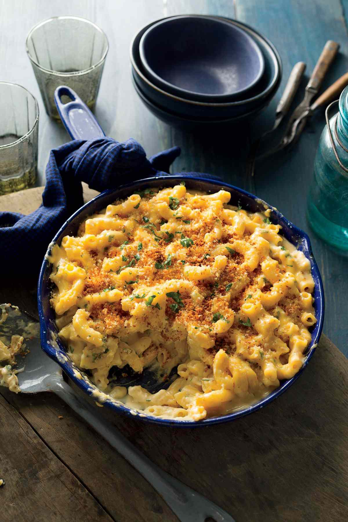 Skillet Mac and Cheese with Crispy Breadcrumbs