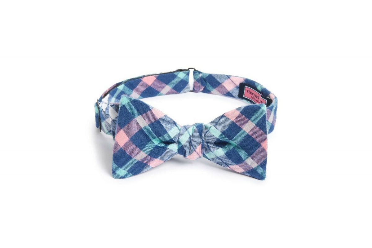 Kentucky Derby Bow Tie Vineyard Vines ‘Hawes Pond’ Plaid Silk Bow Tie