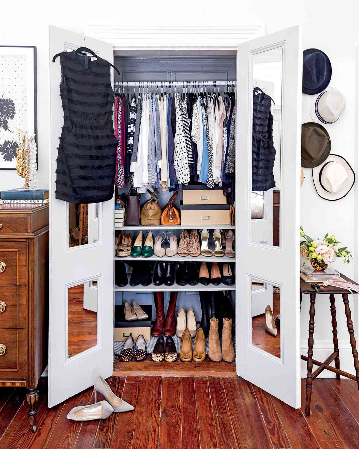 Clutter Free Home the closet