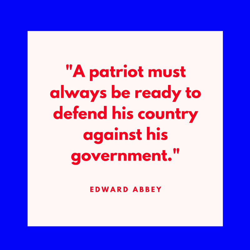 Edward Abbey on Patriotism