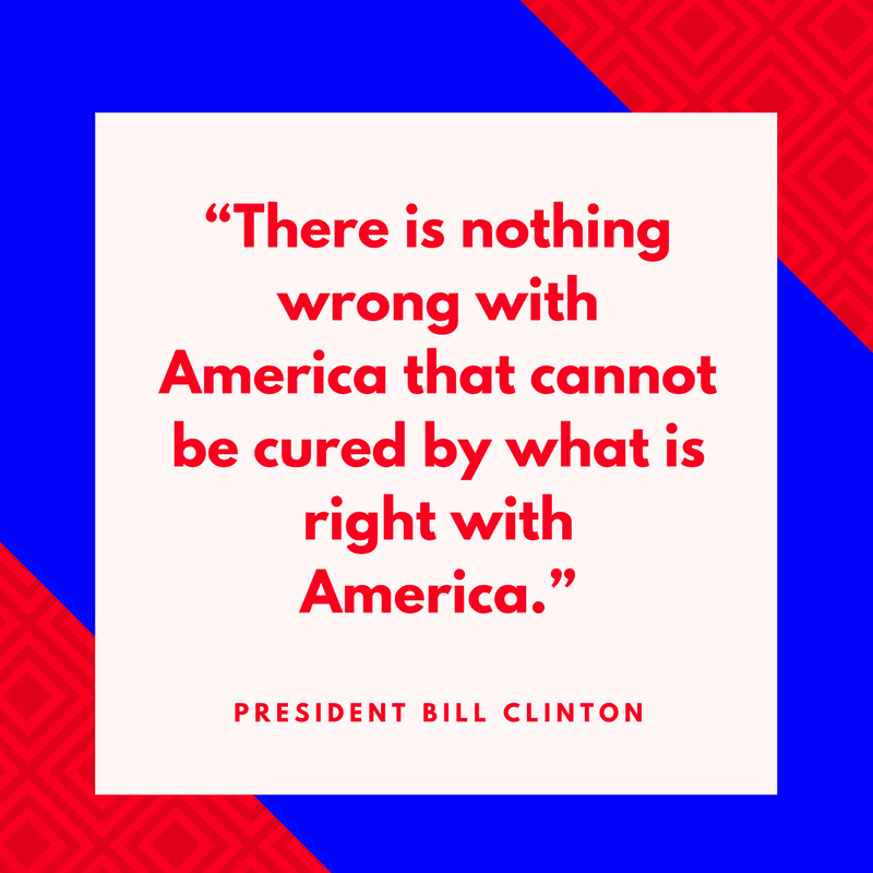 比尔·克林顿总统对美国的看法