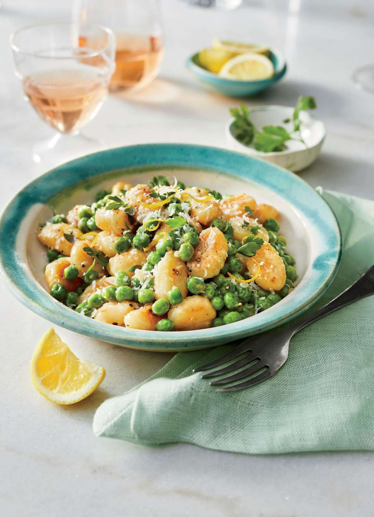Skillet-Toasted Gnocchi with Peas