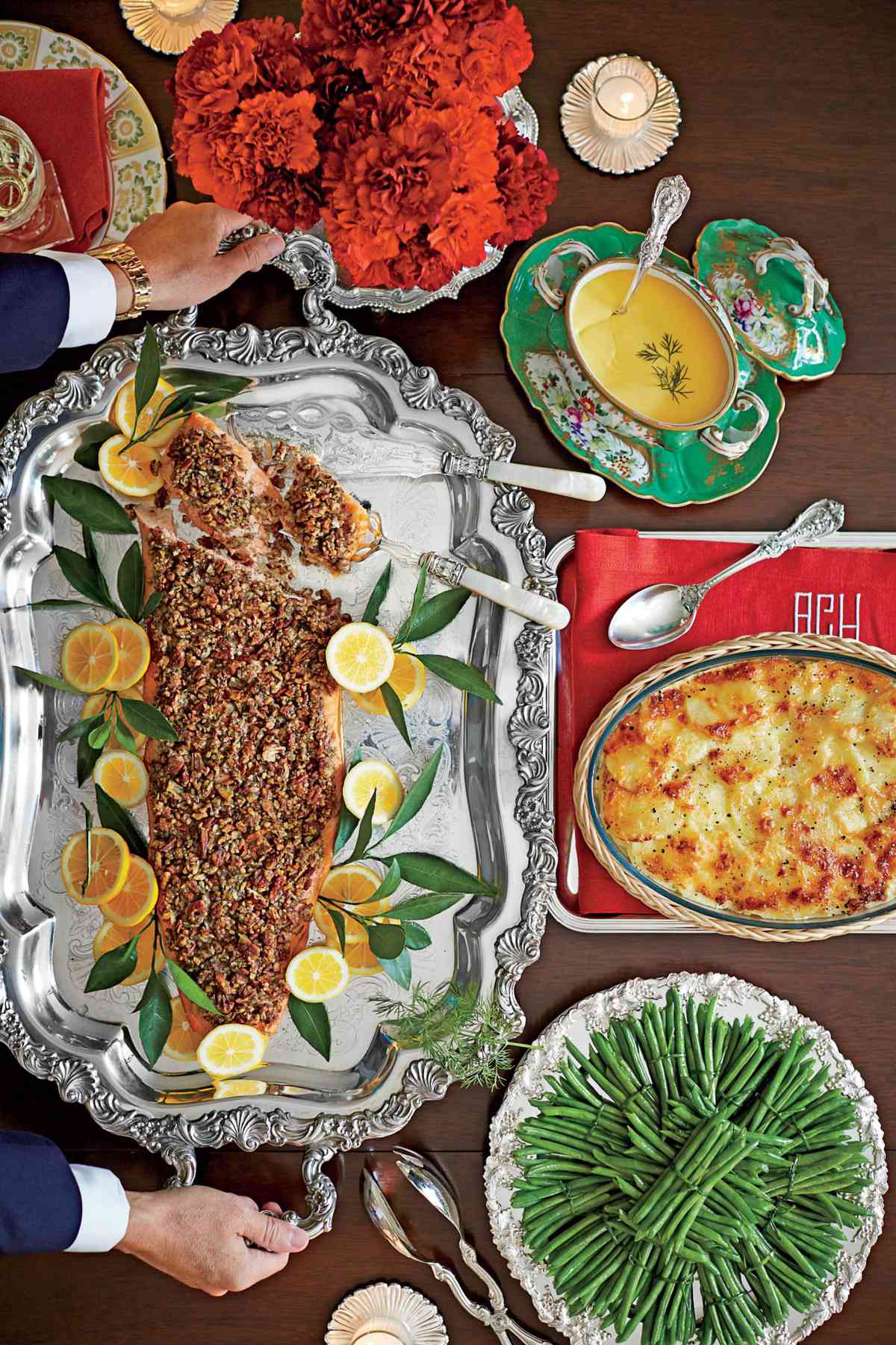Pecan-and-Dill-Crusted Salmon