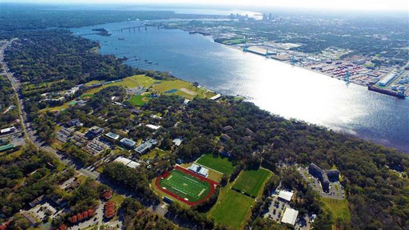 Campus View of Jacksonville University Hurricane Irma