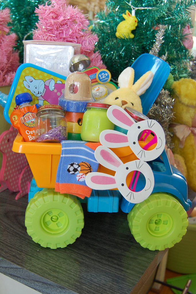 Dump Truck Easter Basket for Baby
