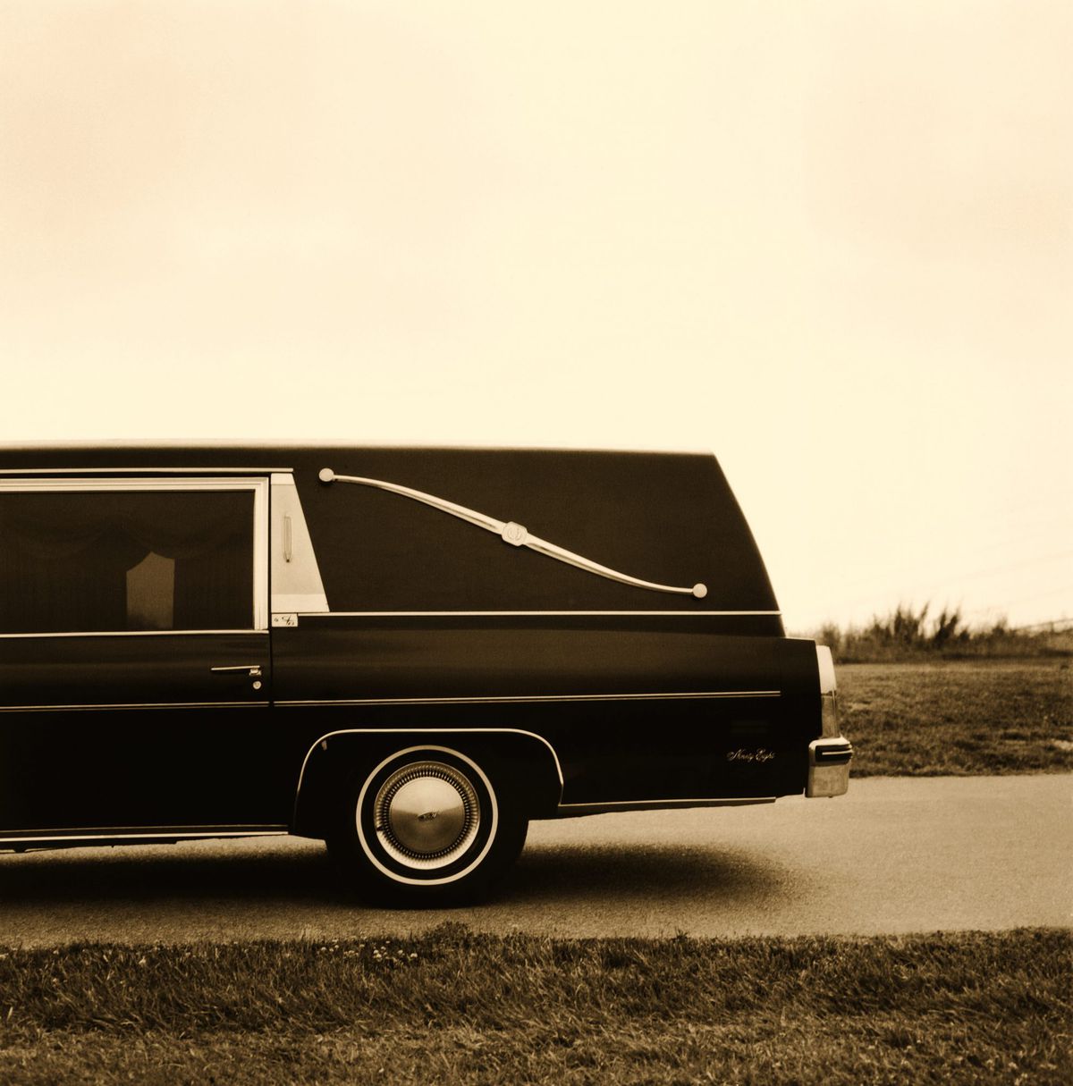 Hearse on Road