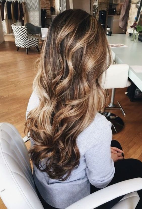 Curly, Golden Brown with Layers