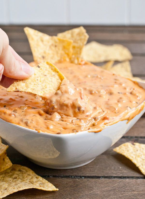 Three Ingredient Slow Cooker Queso
