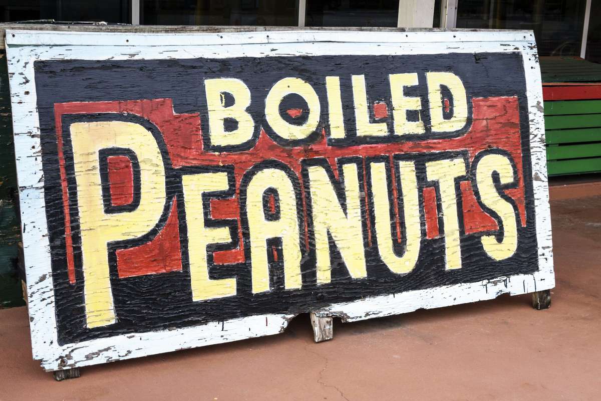 Boiled Peanuts Sign