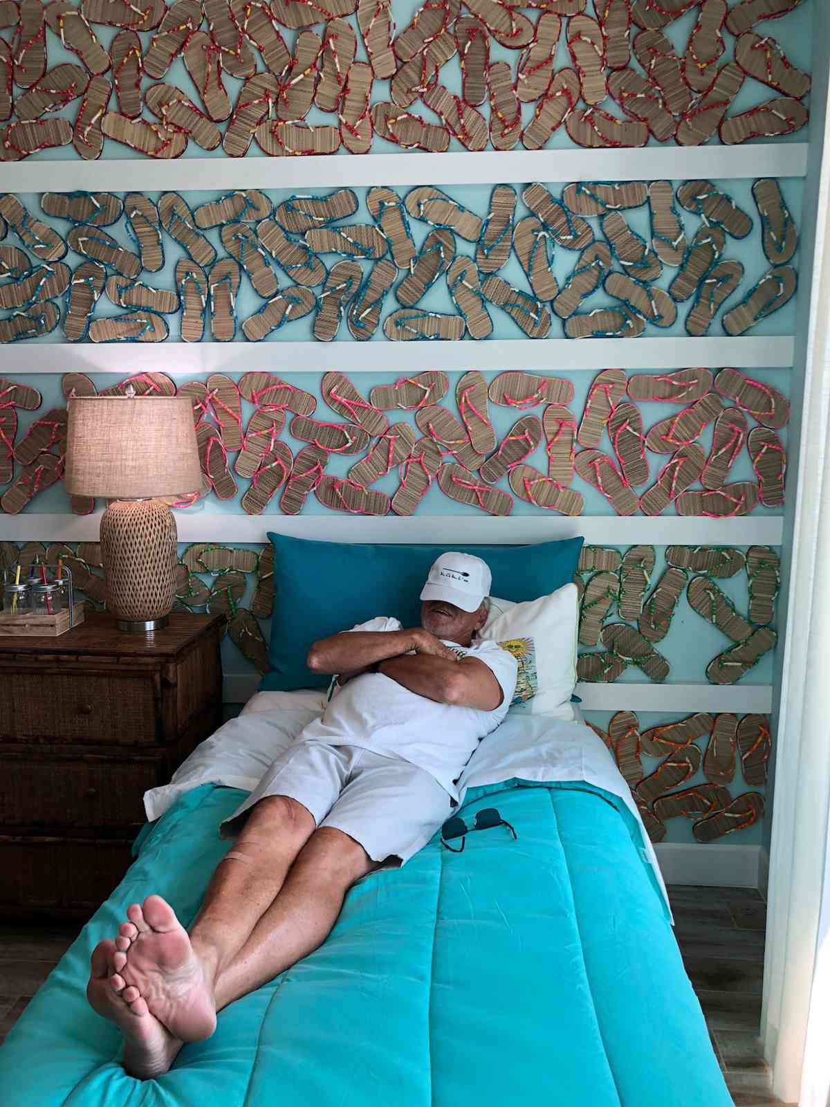 Jimmy Buffett Taking Nap at Latitude Margaritaville
