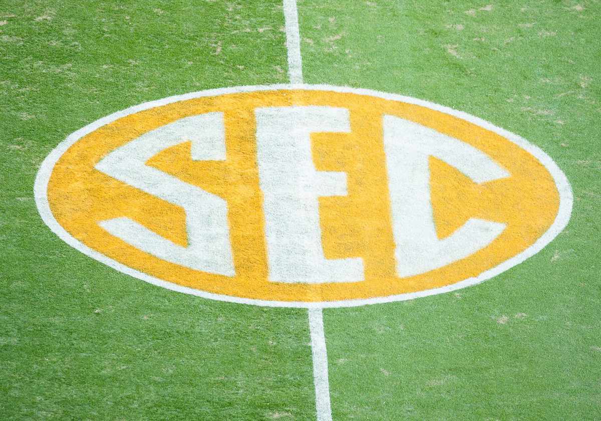SEC Logo on Football Field