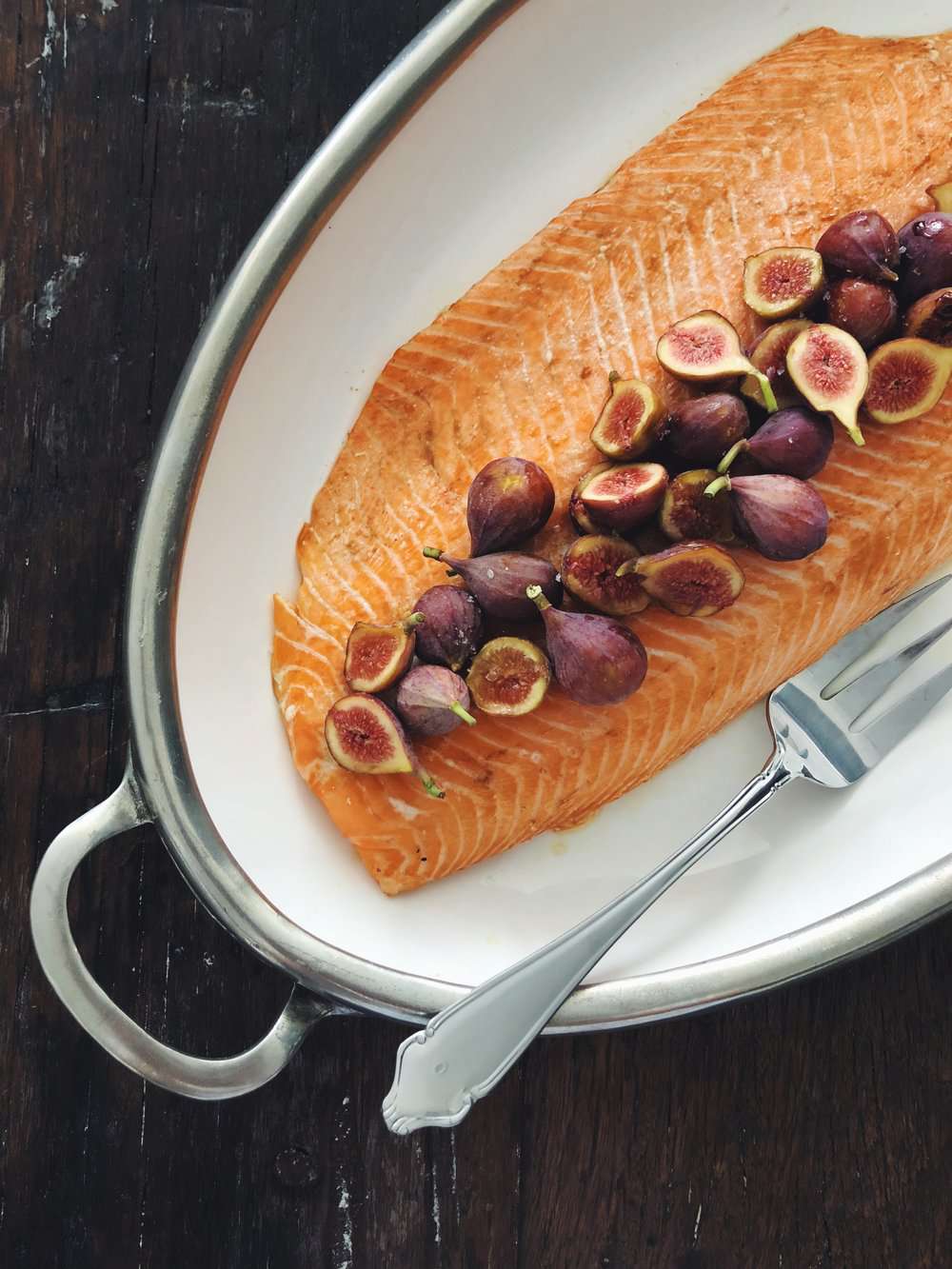 salmon with fig