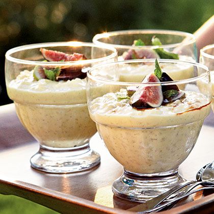 Lemony Rice Pudding with Figs and Saba Recipe 