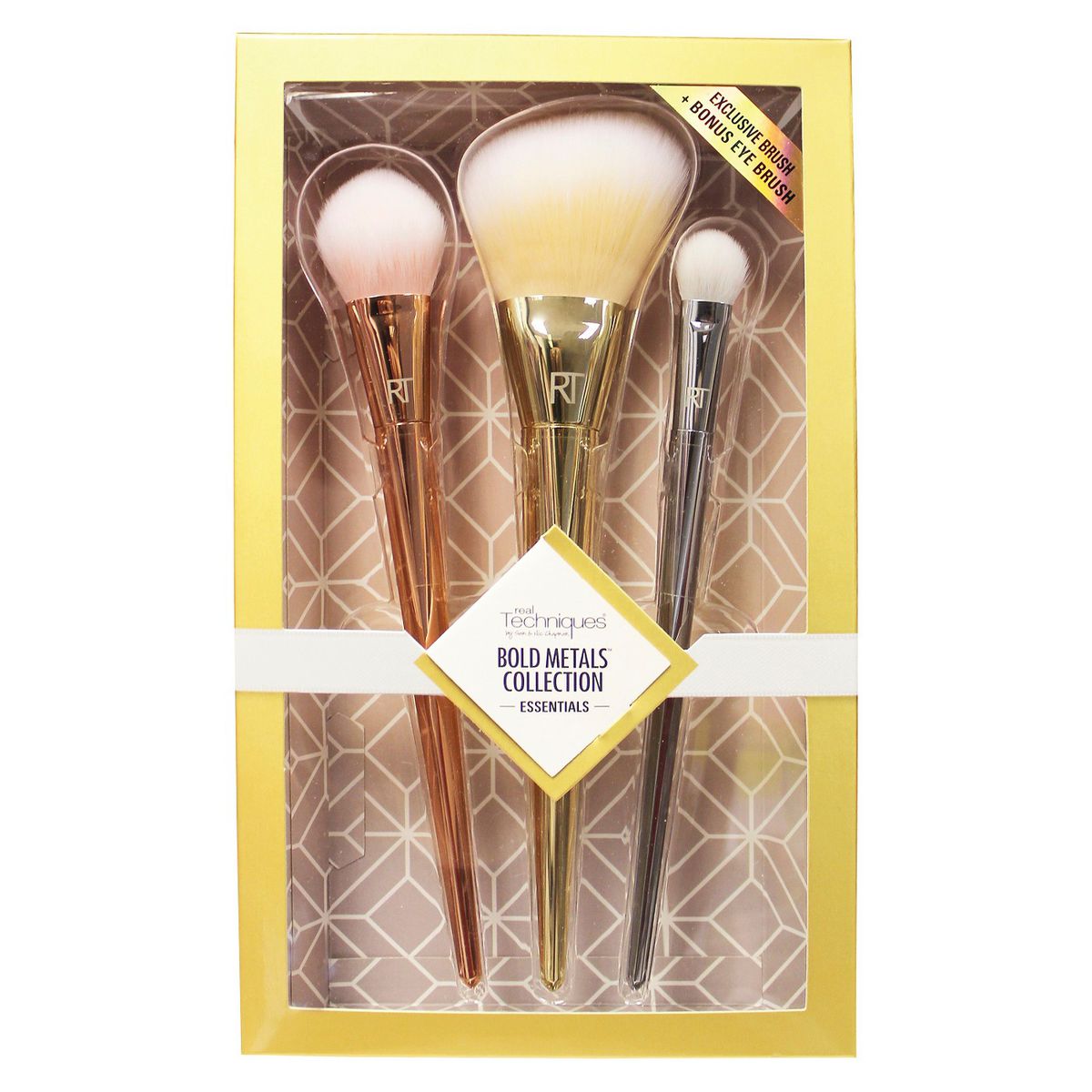 Real Techniques Bold Metals 3 Piece Brush Set