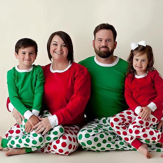 Personalized Polka Dot Christmas Pajamas