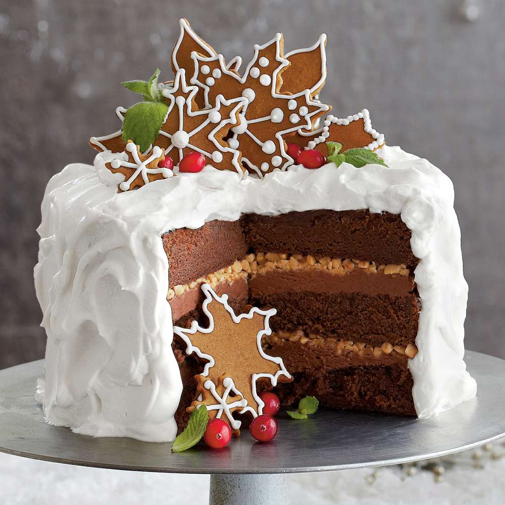 Chocolate-Gingerbread-Toffee Cake Recipe 