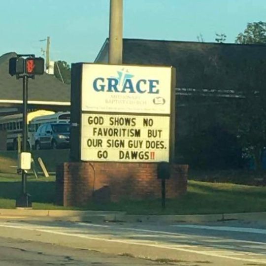 Funny Church Signs You'll See in the South During Football Season |  Southern Living