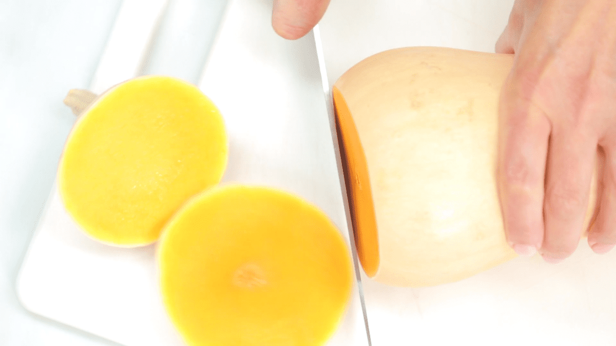 Cutting Butternut Squash Ends Off