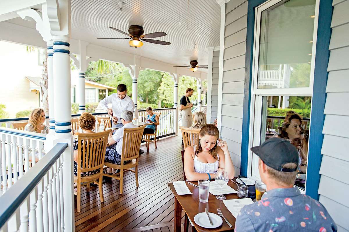 Porch at Preserved Restaurant in St. Augustine, FL