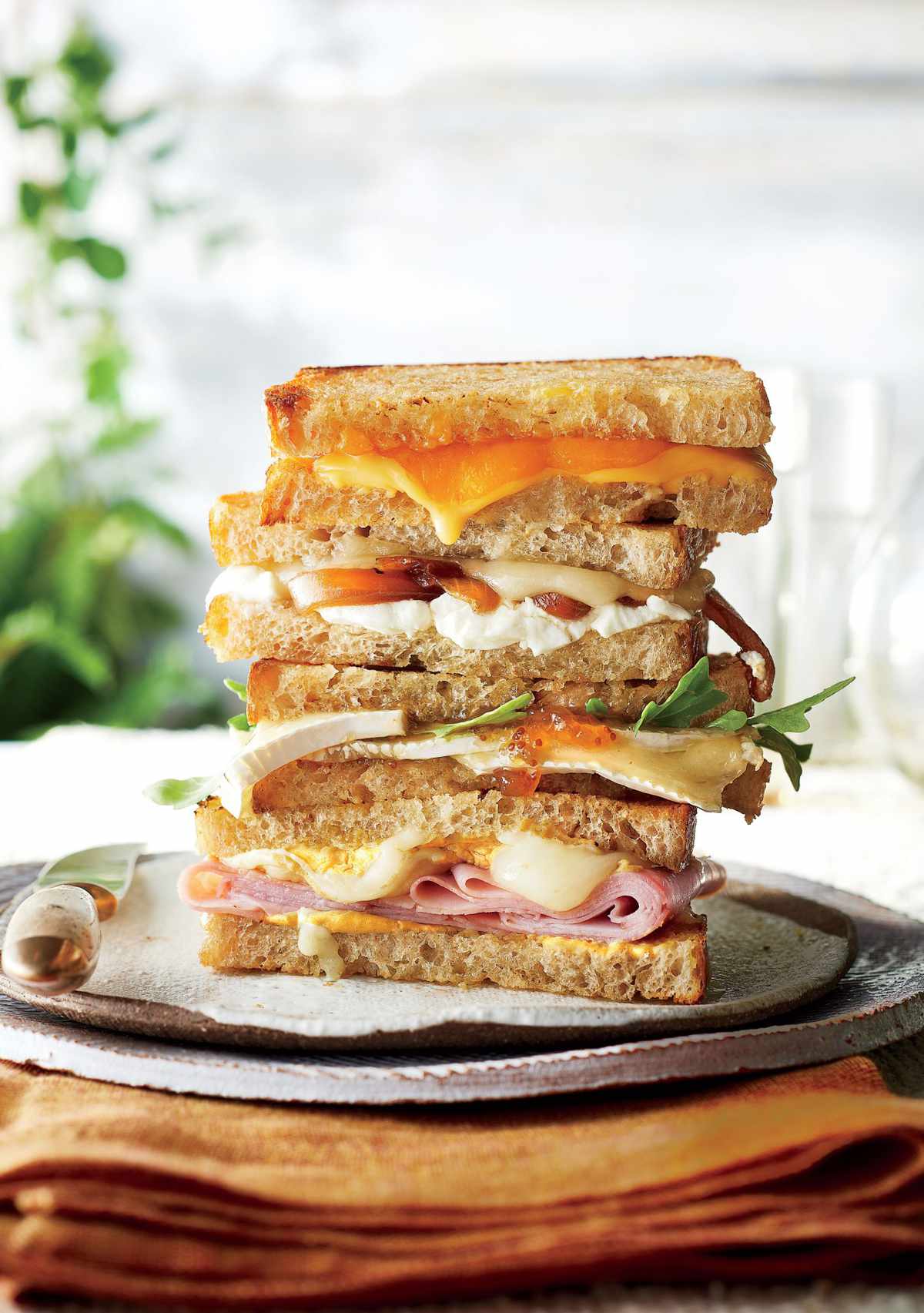 Ham and Dijon Grilled Cheese