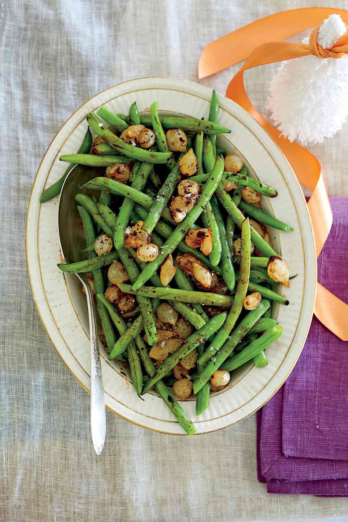 Balsamic Green Beans with Pearl Onions Recipe