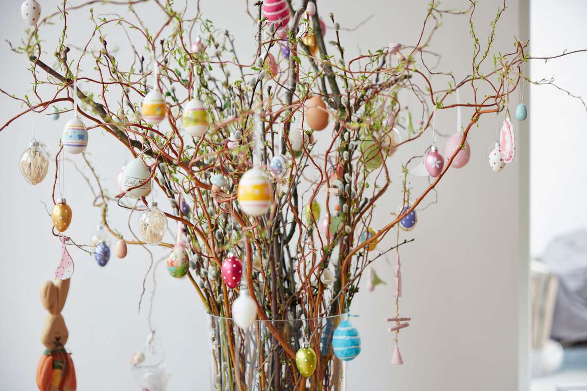 Homemade Easter Egg Tree