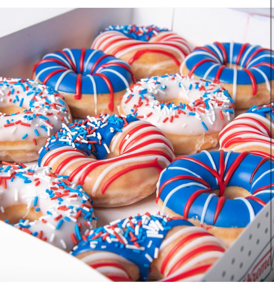 Krispy Kreme Doughuts Fourth of July