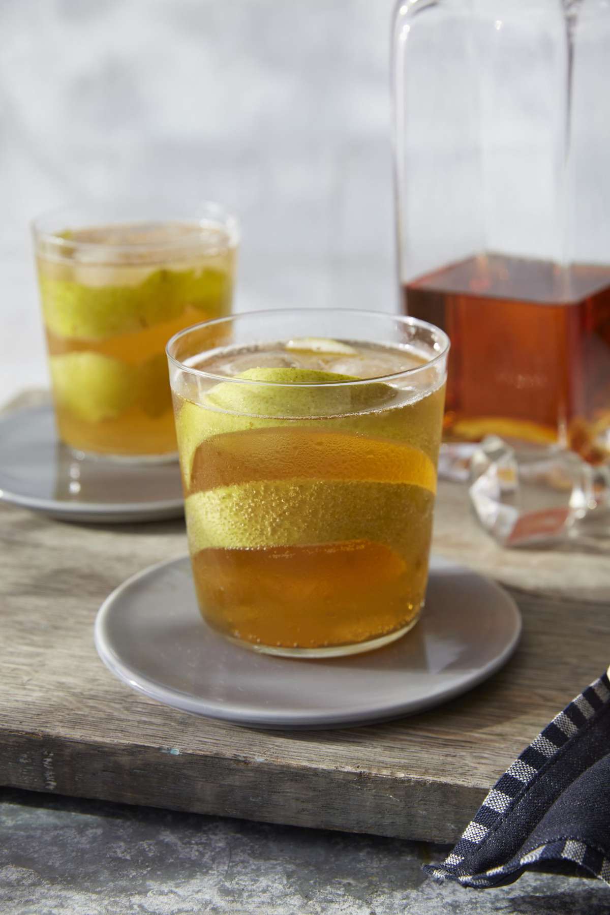 Bourbon and Hard Pear Cider Cocktail 